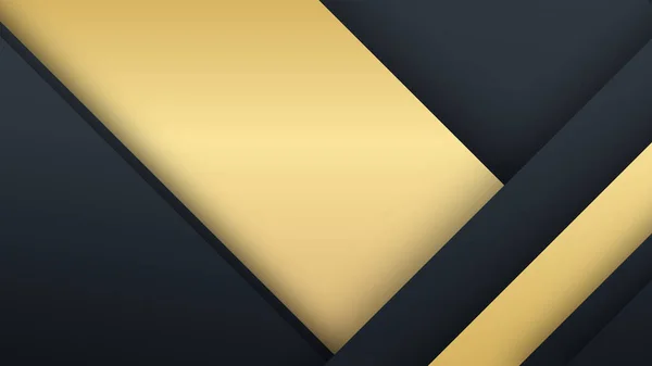 Modern Gold Black Abstract Background Presentation Design Suit Corporate Cigarette — Stock Vector