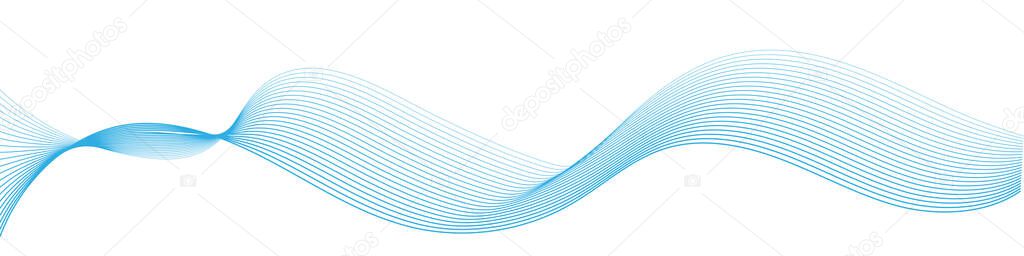 Abstract line wave contour pattern background for presentation design