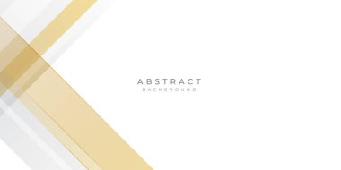 Soyut altın ve beyaz arka plan. Bronz çizgileri olan gri gümüş soyut lüks arka plan. Soyut altın ve gri dikdörtgenlere sahip teknolojik geometrik arka plan. Vektör paneli tasarımı