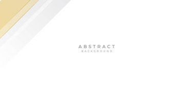 Soyut altın ve beyaz arka plan. Bronz çizgileri olan gri gümüş soyut lüks arka plan. Soyut altın ve gri dikdörtgenlere sahip teknolojik geometrik arka plan. Vektör paneli tasarımı