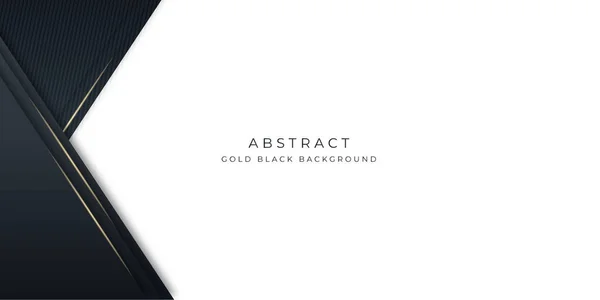 Modern Gold Black White Dark Carbon Voor Abstracte Achtergrond Presentatie — Stockvector