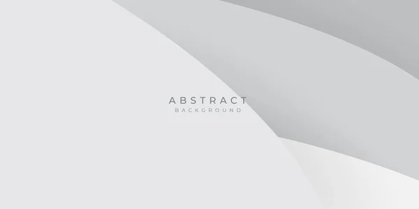 Gris Ilustración Fondo Abstracto Blanco Con Forma Onda Capas Para — Vector de stock