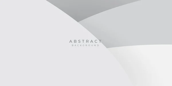 Gris Ilustración Fondo Abstracto Blanco Con Forma Onda Capas Para — Vector de stock