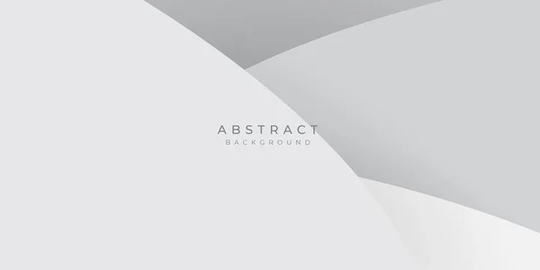 Gris Ilustración Fondo Abstracto Blanco Con Forma Onda Capas Para — Archivo Imágenes Vectoriales