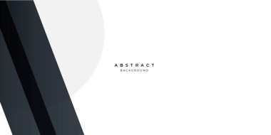 Vektör İllüstrasyonu Modern Siyah Soyut Tasarım Geometrik Basit Biçim Arkaplanı. Sunum tasarımı için tasarım