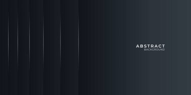 Sunum tasarımı için altın çizgili koyu siyah nötr arkaplan