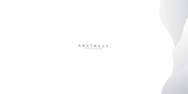 Sunum tasarımı için beyaz dalga soyut arkaplan. Yatay peyzaj yönelimi