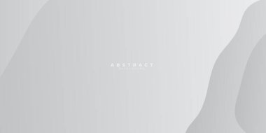 Sunum tasarımı için beyaz dalga soyut arkaplan. Yatay peyzaj yönelimi