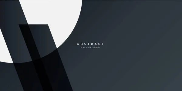 Vektor Illustration Modern Black Abstract Design Geometric Simple Style Hintergrund — Stockvektor