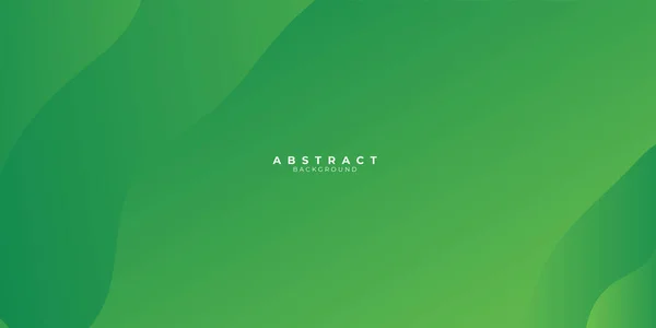 Grön Abstrakt Bakgrund Med Flytande Våg Lutning Färg För Presentation — Stock vektor