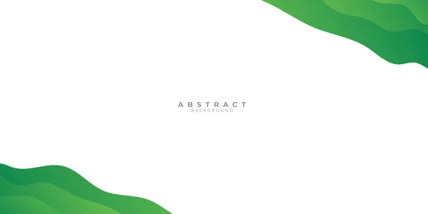 Fondo Abstracto Verde Con Color Gradiente Onda Líquida Para Diseño — Vector de stock