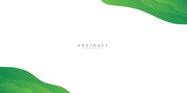 Fondo Abstracto Verde Con Color Gradiente Onda Líquida Para Diseño — Vector de stock