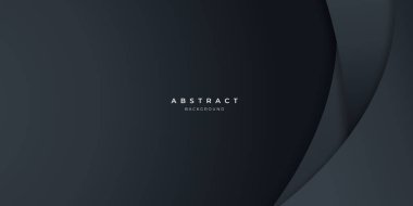Siyah nötr karbon soyut dalga arka planı sunum tasarımı için modern minimalist. İş dünyası, şirket, kurum, parti, şenlik, seminer ve görüşmeler için uygun