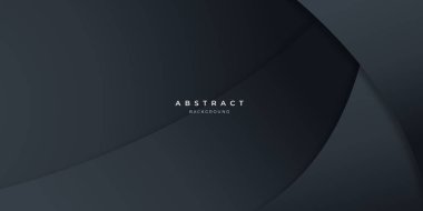 Siyah nötr karbon soyut dalga arka planı sunum tasarımı için modern minimalist. İş dünyası, şirket, kurum, parti, şenlik, seminer ve görüşmeler için uygun