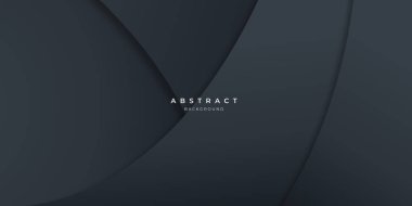 Siyah nötr karbon soyut dalga arka planı sunum tasarımı için modern minimalist. İş dünyası, şirket, kurum, parti, şenlik, seminer ve görüşmeler için uygun