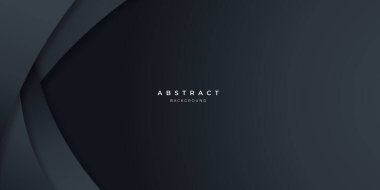 Siyah nötr karbon soyut dalga arka planı sunum tasarımı için modern. İş, şirket, kurum, parti, festival, seminer ve görüşmeler için vektör illüstrasyon