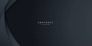 Siyah nötr karbon soyut dalga arka planı sunum tasarımı için modern. İş, şirket, kurum, parti, festival, seminer ve görüşmeler için vektör illüstrasyon