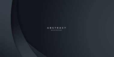 Siyah nötr karbon soyut dalga arka planı sunum tasarımı için modern. İş, şirket, kurum, parti, festival, seminer ve görüşmeler için vektör illüstrasyon