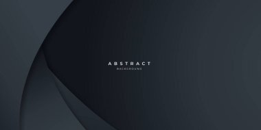 Siyah nötr karbon soyut dalga arka planı sunum tasarımı için modern. İş, şirket, kurum, parti, festival, seminer ve görüşmeler için vektör illüstrasyon