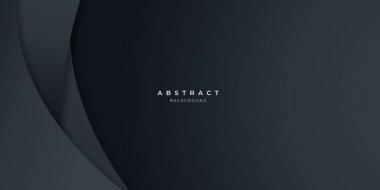 Siyah nötr karbon soyut dalga arka planı sunum tasarımı için modern. İş, şirket, kurum, parti, festival, seminer ve görüşmeler için vektör illüstrasyon