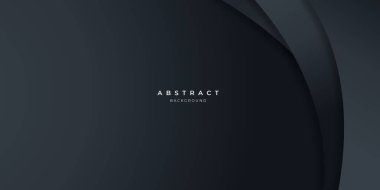 Siyah nötr karbon soyut dalga arka planı sunum tasarımı için modern. İş, şirket, kurum, parti, festival, seminer ve görüşmeler için vektör illüstrasyon