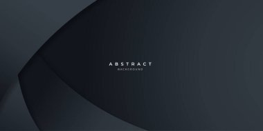 Siyah nötr karbon soyut dalga arka planı sunum tasarımı için modern. İş, şirket, kurum, parti, festival, seminer ve görüşmeler için vektör illüstrasyon