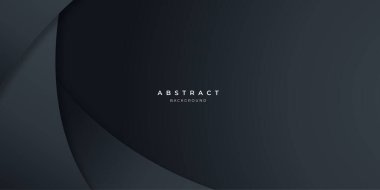 Siyah nötr karbon soyut dalga arka planı sunum tasarımı için modern. İş, şirket, kurum, parti, festival, seminer ve görüşmeler için vektör illüstrasyon