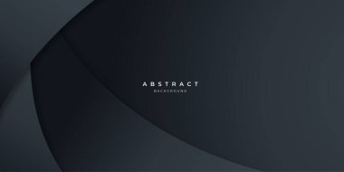 Siyah nötr karbon soyut dalga arka planı sunum tasarımı için modern. İş, şirket, kurum, parti, festival, seminer ve görüşmeler için vektör illüstrasyon