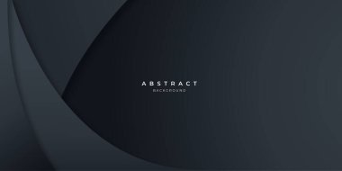 Siyah nötr karbon soyut dalga arka planı sunum tasarımı için modern. İş, şirket, kurum, parti, festival, seminer ve görüşmeler için vektör illüstrasyon