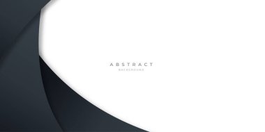 Sunum tasarımı, afişi, broşu ve kartviziti için modern siyah eğri çizgileri