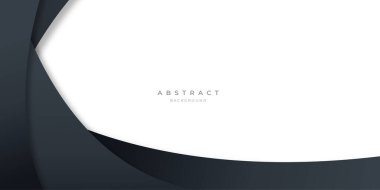 Sunum tasarımı, afişi, broşu ve kartviziti için modern siyah eğri çizgileri