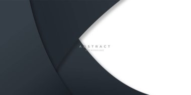 Sunum tasarımı, afişi, broşu ve kartviziti için modern siyah eğri çizgileri