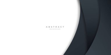 Sunum tasarımı, afişi, broşu ve kartviziti için modern siyah eğri çizgileri