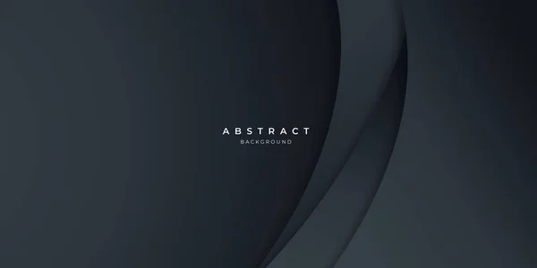 黑色中性碳抽象波背景现代演示设计 研讨会和讲座的媒介图解 — 图库矢量图片