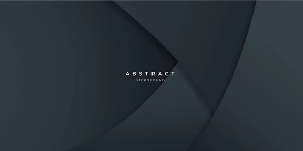 Fondo Onda Abstracta Carbono Neutro Negro Moderno Para Diseño Presentación — Vector de stock