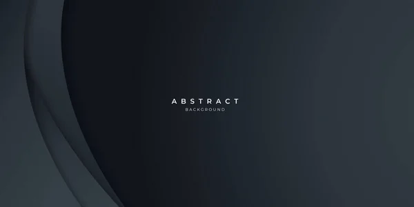 Black Neutral Carbon Abstract Wave Background Modern Presentation Design Vector — Stock Vector