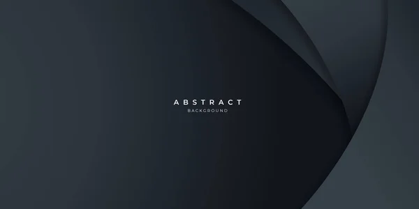 Fondo Onda Abstracta Carbono Neutro Negro Moderno Para Diseño Presentación — Archivo Imágenes Vectoriales