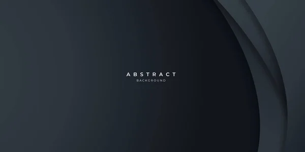 Fondo Onda Abstracta Carbono Neutro Negro Moderno Para Diseño Presentación — Archivo Imágenes Vectoriales