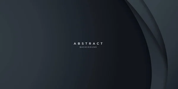 Preto Neutro Carbono Abstrato Onda Fundo Moderno Para Design Apresentação —  Vetores de Stock