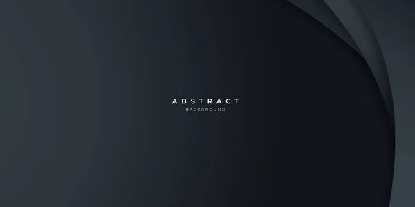 Fondo Onda Abstracta Carbono Neutro Negro Moderno Para Diseño Presentación — Archivo Imágenes Vectoriales