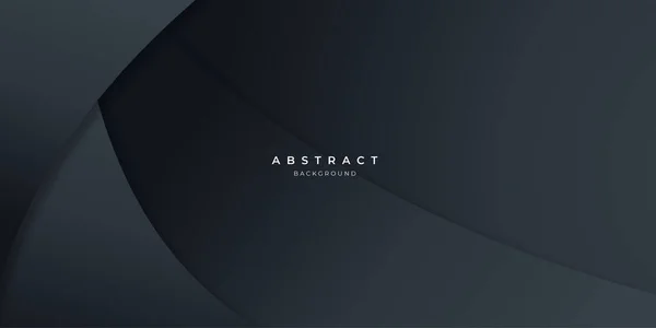 Fondo Onda Abstracta Carbono Neutro Negro Moderno Para Diseño Presentación — Vector de stock