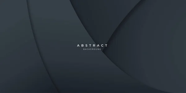 Fondo Onda Abstracta Carbono Neutro Negro Moderno Para Diseño Presentación — Archivo Imágenes Vectoriales