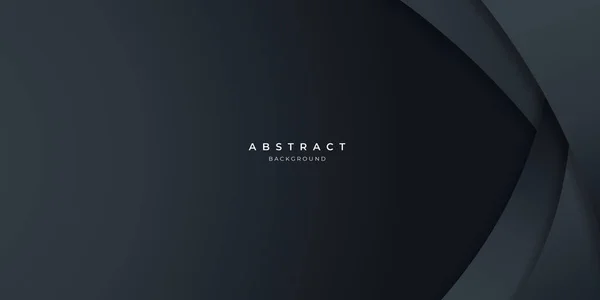 Fondo Onda Abstracta Carbono Neutro Negro Moderno Para Diseño Presentación — Archivo Imágenes Vectoriales