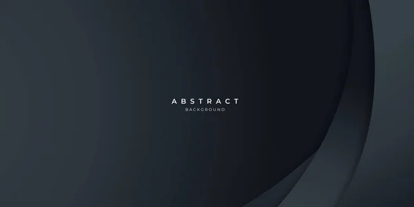 Preto Neutro Carbono Abstrato Onda Fundo Moderno Para Design Apresentação — Vetor de Stock