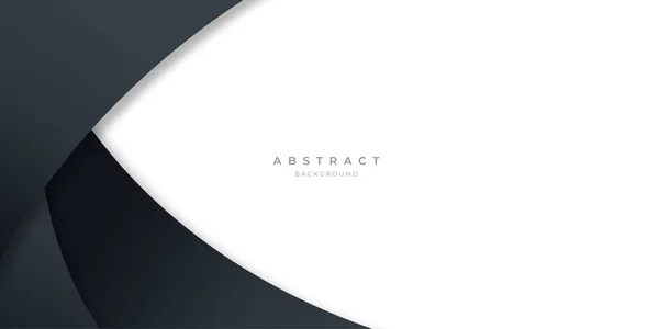 Curva Abstrata Preto Moderno Linhas Fundo Para Design Apresentação Banner — Vetor de Stock