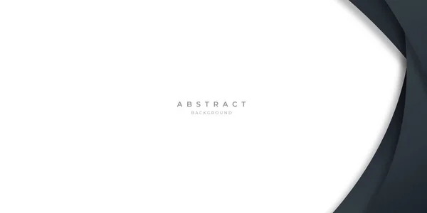 Fondo Moderno Líneas Curva Abstractas Negras Para Diseño Presentaciones Banner — Archivo Imágenes Vectoriales