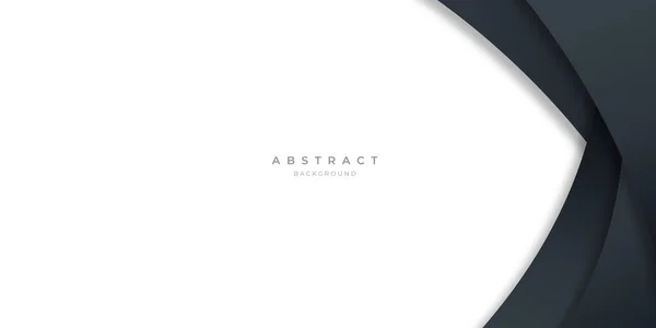 Curva Abstrata Preto Moderno Linhas Fundo Para Design Apresentação Banner — Vetor de Stock