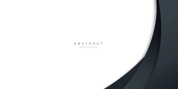 Moderní Černé Abstraktní Křivky Pozadí Pro Prezentační Design Banner Brocure — Stockový vektor