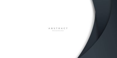 Sunum tasarımı, afişi, broşu ve kartviziti için modern siyah eğri çizgileri