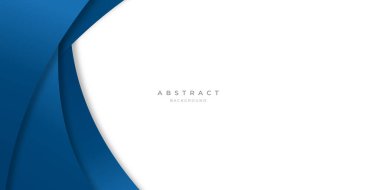 Sunum tasarımı, afişi, broşu ve kartviziti için modern mavi eğri çizgileri